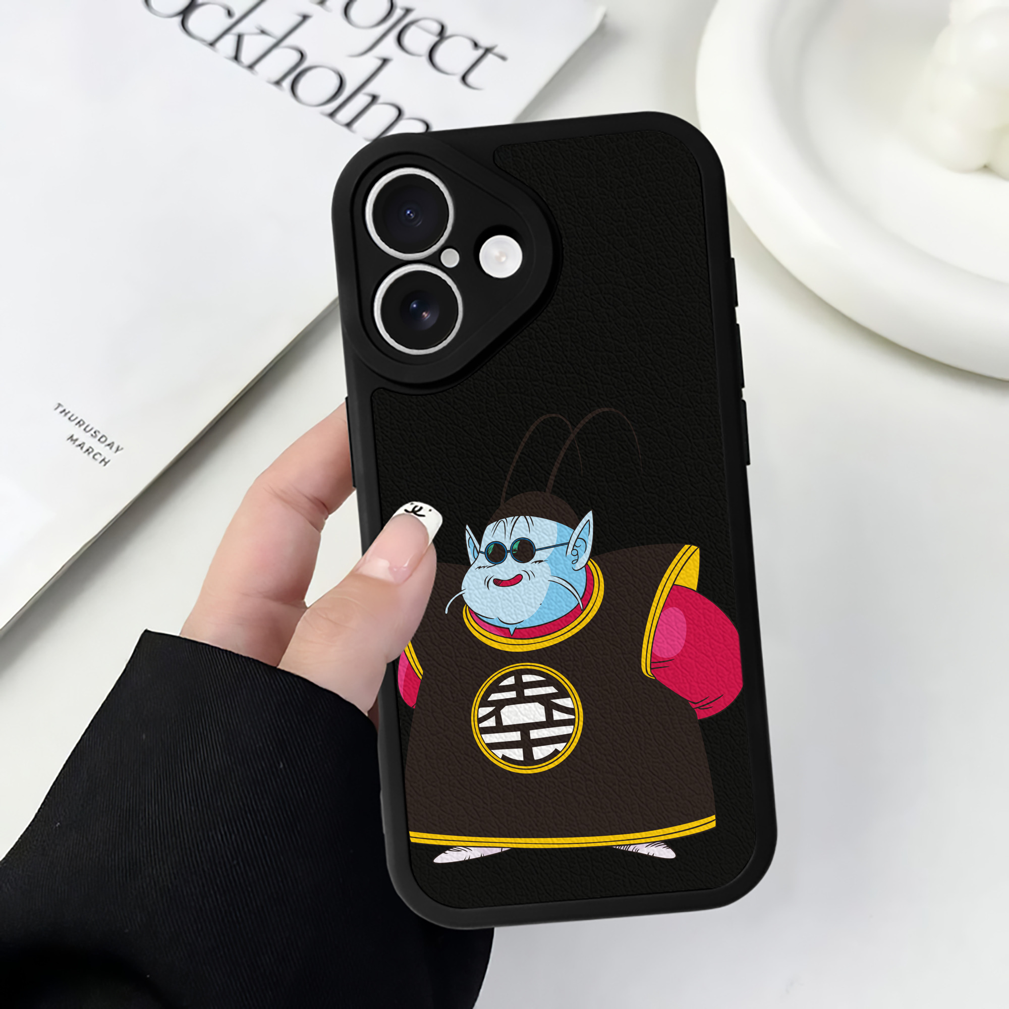 （画像用） ドラゴンボール DRAGON BALL 【iPhone 16シリーズ対応】シリコンスマホケース（レザー調） 材質：シリコン